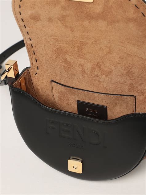 borsa fendi con logo nero tracolla|borse femminili.